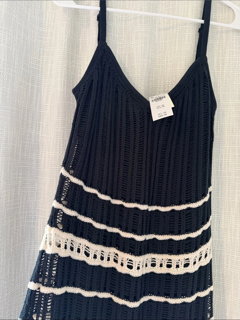 Abercrombie & Fitch Black Cable-Knit Sweater Maxi Dress